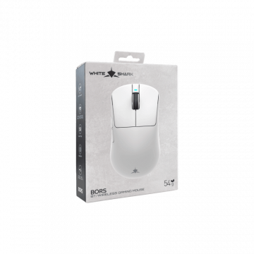 White Shark MIŠ WGM-5021 BORS / 12.000 DPI - Bijeli / Wireless