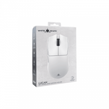 White Shark MIŠ WGM-5022 LUCAN / 12.000 DPI - Bijeli / Wireless