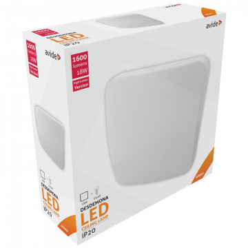 Avide Plafonjera LED, Desdemona, 18W, 1600 lm, 4000K, IP20 - ACLO33NW-S-18W