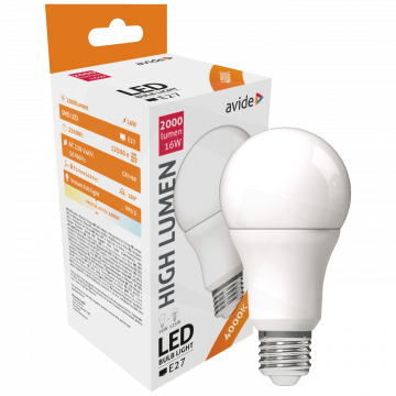Avide Sijalica, LED 16W, E27, 4000K, 230V AC, bijela svjetlost - Globe A70 16W E27
