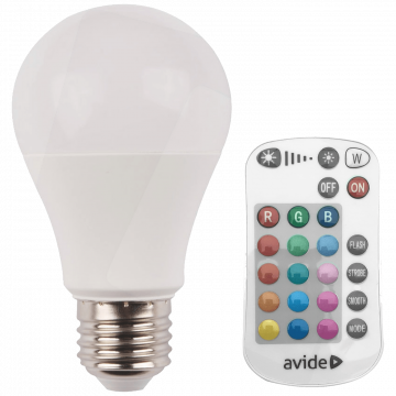 Avide Pametna sijalica, LED 9.7W, E27, RGB+W, 2700K, daljinski - Smart LED Globe A60 9.7W