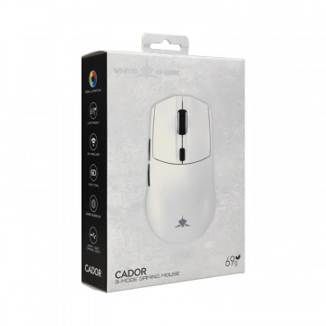 White Shark MIŠ WGM-5020 CADOR / 10.000 DPI - Bijeli / Wireless