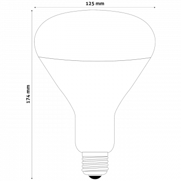 Avide Sijalica, 100W, E27, Infra Red, IP20 - ASIR27-100W-R