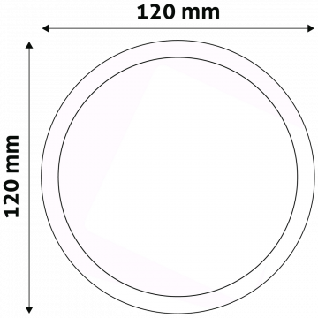 Avide Plafonjera LED, ugradna, 6W, 420 lm, 4000K, IP20 - ACRPNW-R-6W-ALU