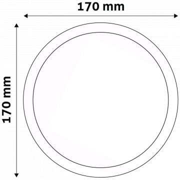 Avide Plafonjera LED, ugradna, 12W, 950 lm, 4000K, IP20 - ACRPNW-R-12W-ALU