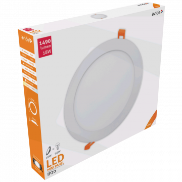 Avide Plafonjera LED, ugradna, 18W, 1490 lm, 4000K, IP20 - ACRPNW-R-18W-ALU