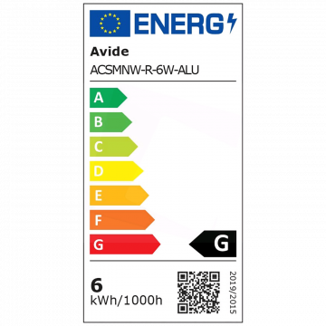 Avide Plafonjera LED, 6W, 420 lm, 4000K, IP20 - ACSMNW-R-6W-ALU