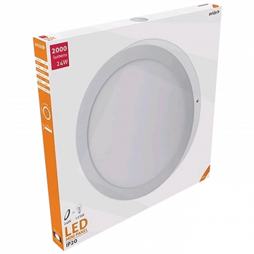 Avide Plafonjera LED, 24W, 2000 lm, 4000K, IP20 - ACSMNW-R-24W-ALU