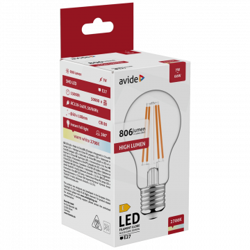 Avide Sijalica, LED 7W, E27, 2700K, 360°, 230V AC - Globe 7W E27