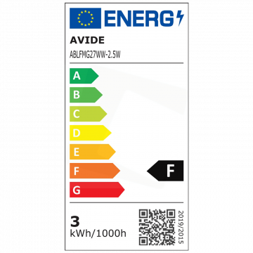 Avide Sijalica, LED 2.5W, E27, 2700K, 360°, 230V AC - Mini Globe 2.5W E27