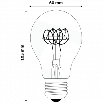 Avide Sijalica, LED 5W, E27, 2700K, 360°, 230V AC - Globe 5W E27