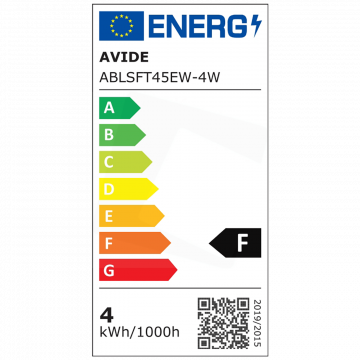 Avide Sijalica, LED 4W, E27, 2700K, 360°, 230V AC, toplo bijela - T45 4W E27