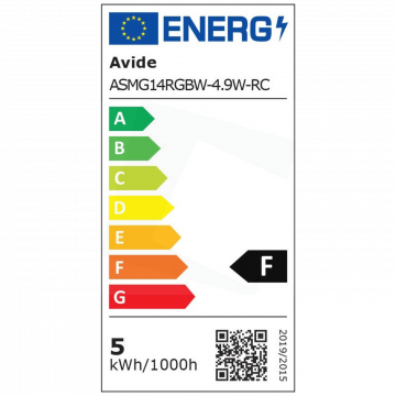 Avide Pametna sijalica, LED 4.9W, E14, RGB+W, 2700K, daljinski - Smart LED Mini Globe 4.9W