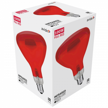 Avide Sijalica, 100W, E27, Full Red, IP20 - ASIR27-100W-FR