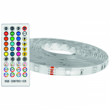 Avide LED traka sa daljinskim upravljačem, RGB, 16W, 12V, 5 met. - ALSB5050RGBMU40-5M