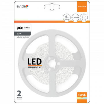 Avide LED traka, 4000K, 4.8W, 12V, 2 met., IP20 - ABLSBL12V2835-60NW
