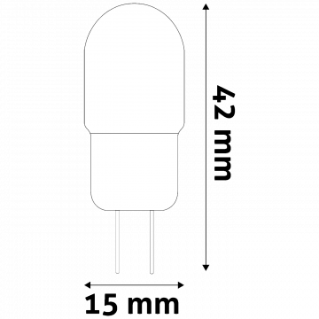 Avide Sijalica, G4, LED 2W, 4000K, 12V DC, bijela svjetlost - ABG4NW-2W-B