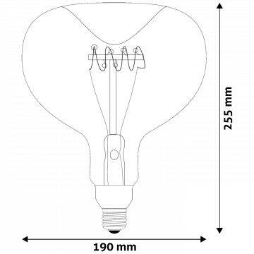 Avide Sijalica, LED 6W, E27, 2700K, 360°, 230V AC - Jumbo Smoky 6W E27