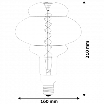 Avide Sijalica, LED 8W, E27 - Jumbo Amber 8W E27