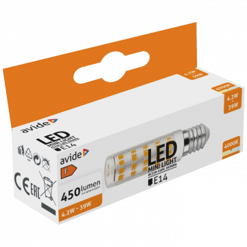 Avide LED sijalica, 4.2W, E14, 4000K, IP20 - ABJD14NW-4.2W-B