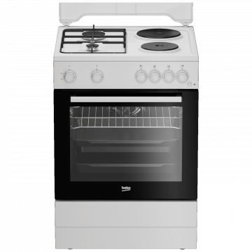 Beko Štednjak kombinirani, 2 el.ringle, 2 x plin, A - FBE64010WDN