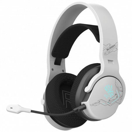 Bloody Bežične/žične slušalice sa mikrofonom,gaming, RGB - A4-GR370, White