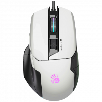 Bloody Miš optički, gaming, 10.000 dpi, RGB, USB - A4-W70 MAX PANDA WHITE