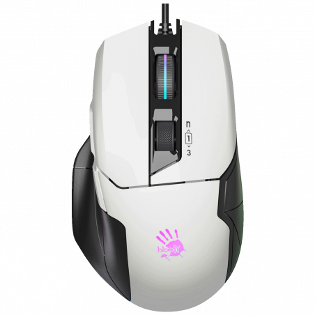 Bloody Miš optički, gaming, 10.000 dpi, RGB, USB - A4-W70 MAX PANDA WHITE