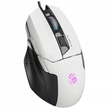 Bloody Miš optički, gaming, 10.000 dpi, RGB, USB - A4-W70 MAX PANDA WHITE