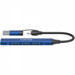 USB-C hub CANYON DS-02 4in1 plavi | Giga Informatika