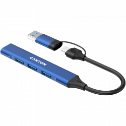 USB-C hub CANYON DS-02 4in1 plavi | Giga Informatika