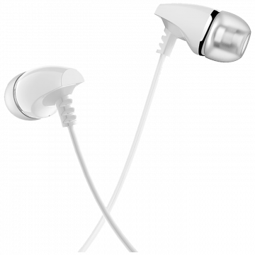 Borofone Slušalice sa mikrofonom, 3.5 mm,dužina kabela 1.2 met,bijela - BM25 Sound edge