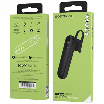 Borofone Slušalica bežične sa mikrofonom, Bluetooth, 70 mA, 4 h - BC20 Smart Black