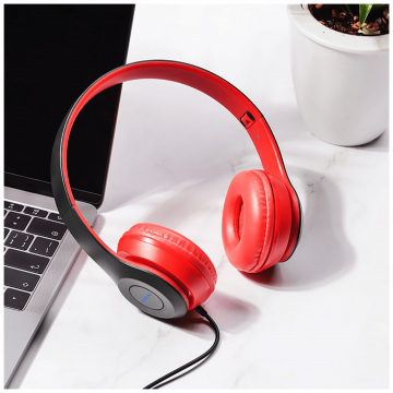 Borofone Slušalice sa mikrofonom, 3.5 mm, dužina kabela 1.2 met. - BO5 Star sound Red