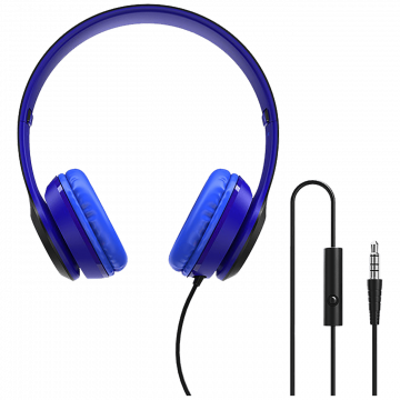 Borofone Slušalice sa mikrofonom, 3.5 mm, dužina kabela 1.2 met. - BO5 Star sound Blue