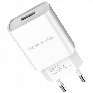 Borofone Punjač kućni, za smartphone, tablete..., 2.1 A - BA20A Sharp