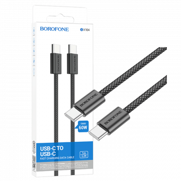 Borofone USB kabl za smartphone, type C, 60W, 3A, 1 met. - BX104 Primo