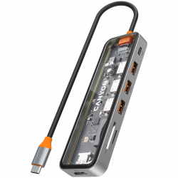 CANYON DS-13 USB-C hub 7in1 4K HDMI | Giga Informatika