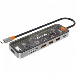 CANYON DS-13 USB-C hub 7in1 4K HDMI | Giga Informatika