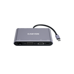 USB-C hub CANYON DS-14 8in1 4K, HDMI i Ethernet | Giga Informatika