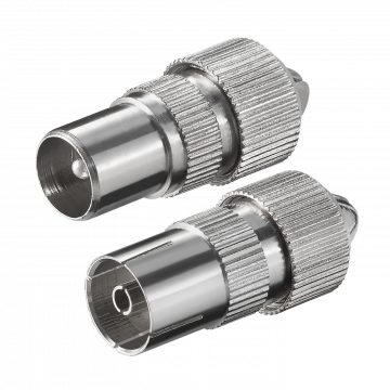ZED electronic RF utikač + RF utičnica metalna - RF-SET2