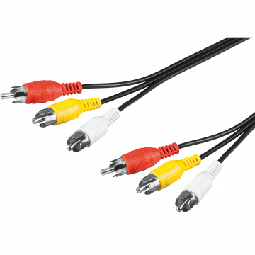 ZED electronic Činč kabl 1.5 met., 3 x RCA - AVK/1,5