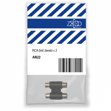ZED electronic RCA činč ženski x 2, za produžetak audio kabla - AN22