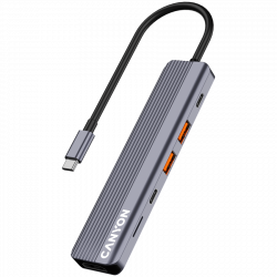 CANYON DS-17 6in1 USB-C hub 4K za laptop | Giga Informatika