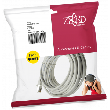 ZED electronic Mrežni FTP kabl, CAT5E, 3 met - FTPC/3