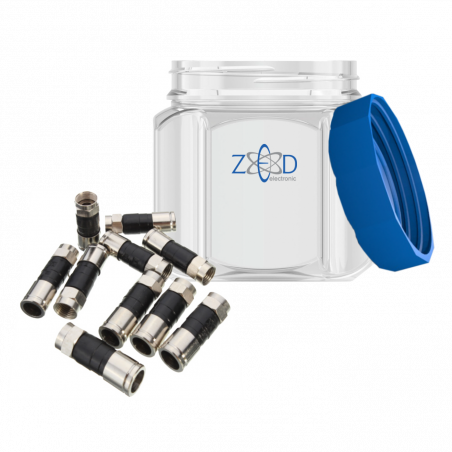 ZED electronic Kompresioni konektor extra kvalitet,  RG6,pak. 100 kom. - CO-XD/100
