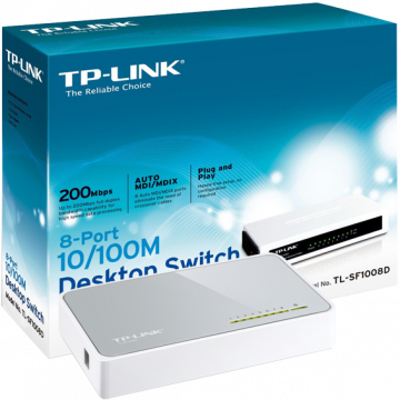 TP-LINK 8-Portni switch, 200Mbps, 10/100M - TL-SF1008D