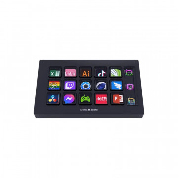 White Shark STREAM DOCK WSD-100 QILAUT / 15 tipki- Crna