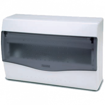 Famatel Kutija za osigurače nadžbuk, 12/14 osigurača, providna, IP40 - 3612-W-M-KN/12-14