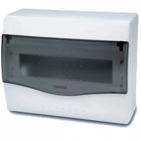 Famatel Kutija za osigurače nadžbuk, 8/10 osigurača, providna, IP40 - 3608-W-M-KN/8-10